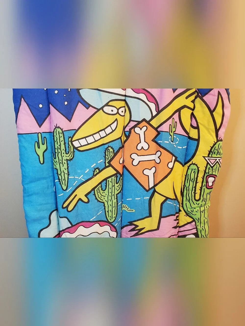 Vintage 1990 Nickelodeon Coleman Kids Sleeping Bag 90s Nick Cartoon Zip